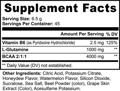 Suplementos - BCAA Post Workout Powder (melón dulce/sandía)