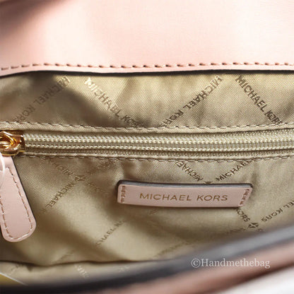 Borsa convertibile Michael Kors Manhattan Media Metallic Primrose