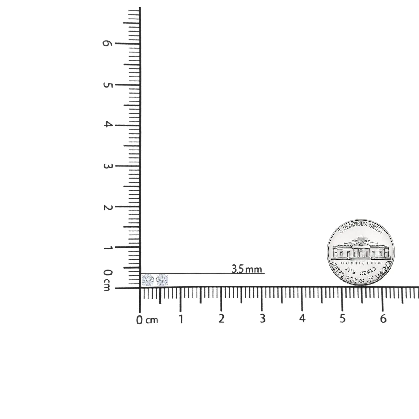 Gioielli - Orecchini a bottone solitario classici con diamanti taglio rotondo a 4 punte, 1/2 carati, in oro bianco 14 carati certificati IGI (colore FG, purezza VS1-VS2)