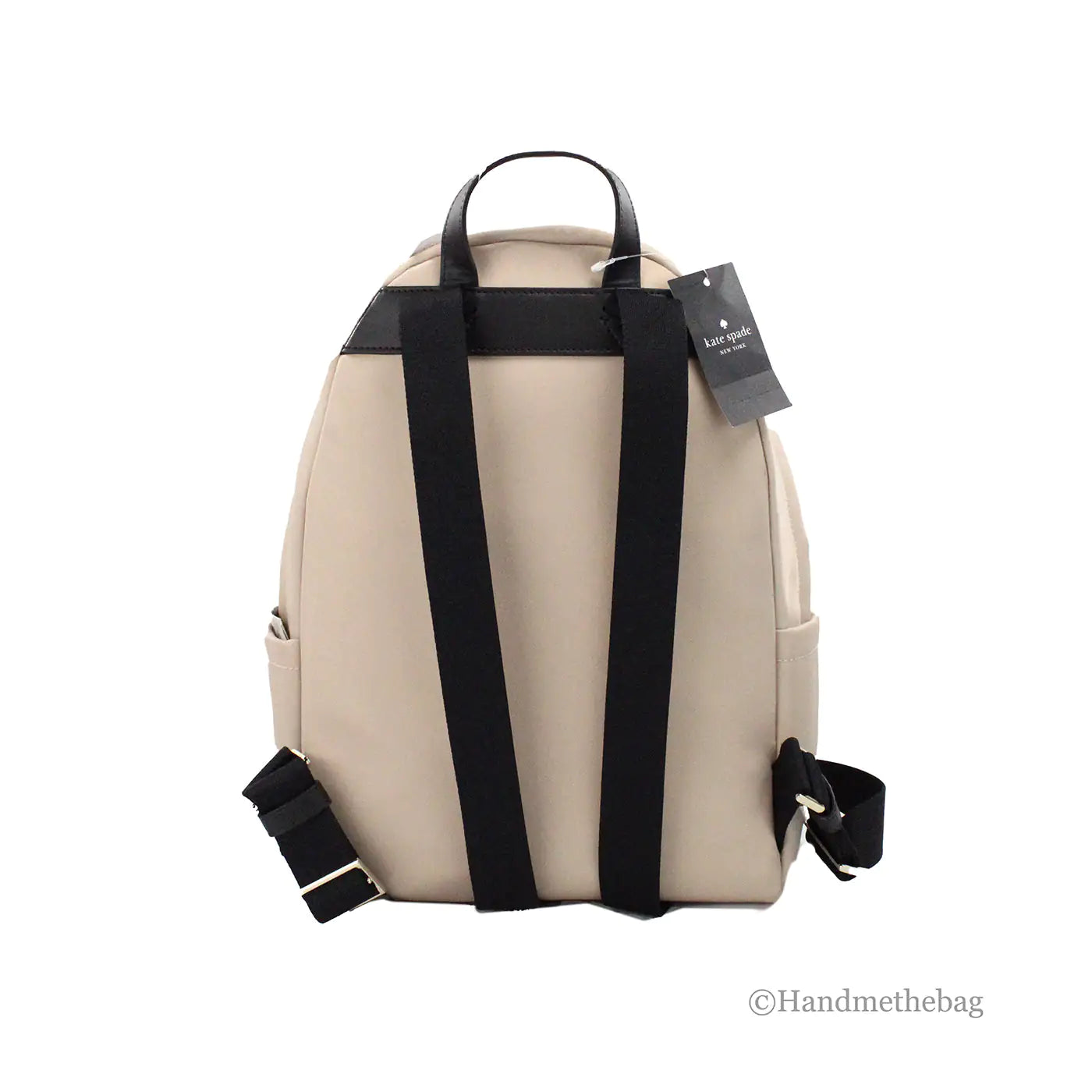 Kate Spade Medium Warm Beige Nylon Backpack