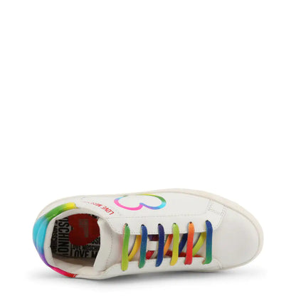 Love Moschino Adorable White Rainbow Sneakers