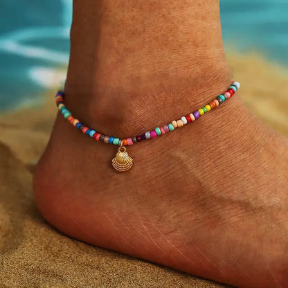 Modyle Bohemian Shell Starfish Anklets for Wome