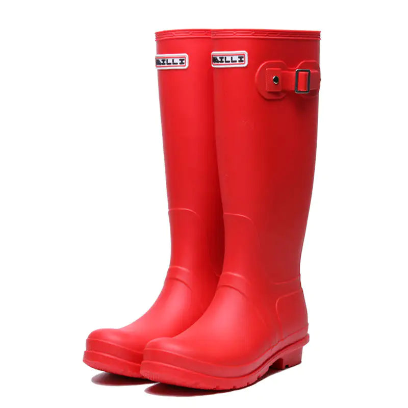 "Rainbow Galore Top Pick" Fashionable High Tube Rain Boots