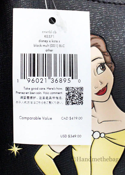 Kate Spade X Disney Beauty And The Beast Borsa a tracolla convertibile