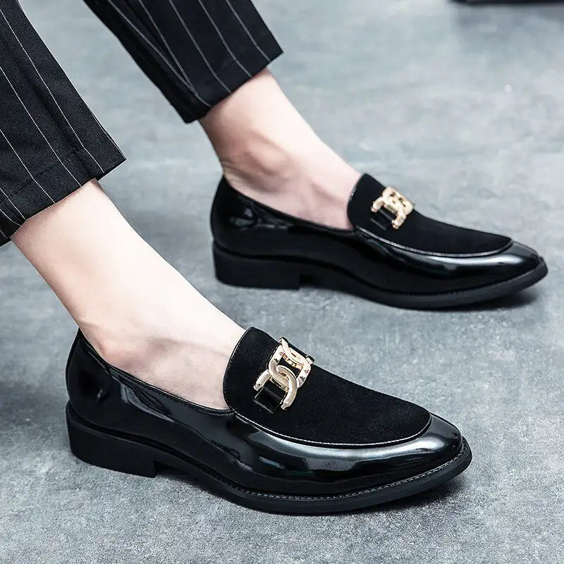 Elegant The Roveleto Italian Leather Loafers For Men!