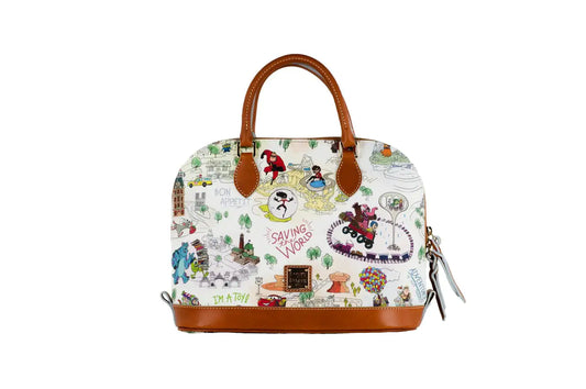 Dooney & Bourke Disney Pixar Maps Medium Satchel Bag