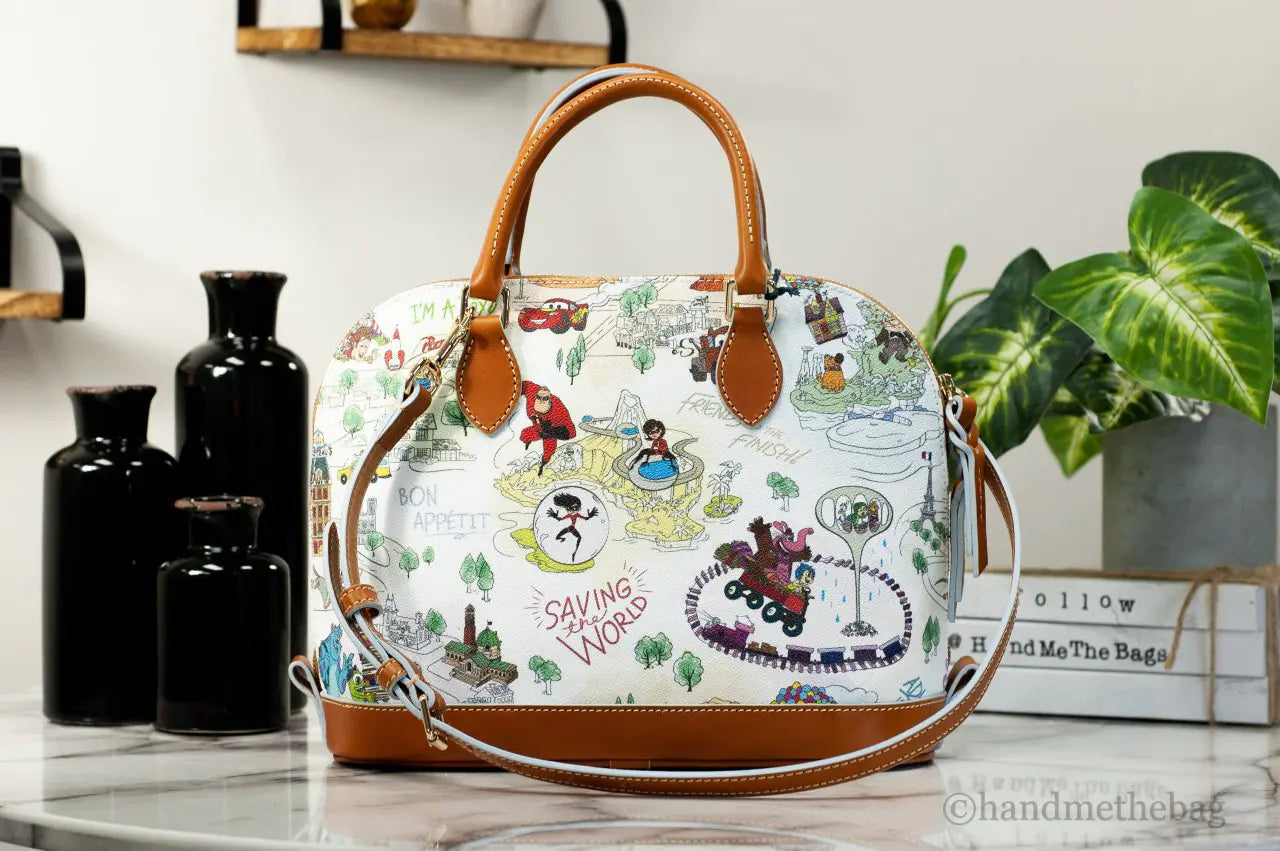 Dooney & Bourke Disney Pixar Maps Medium Satchel Bag