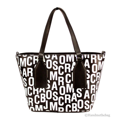 Borsa a tracolla piccola in pelle con stampa monogramma Marc Jacobs