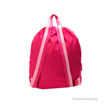 "Rainbow Galore Top Pick" Kate Spade Arya Medium Bright Magenta Nylon Packable Backpack