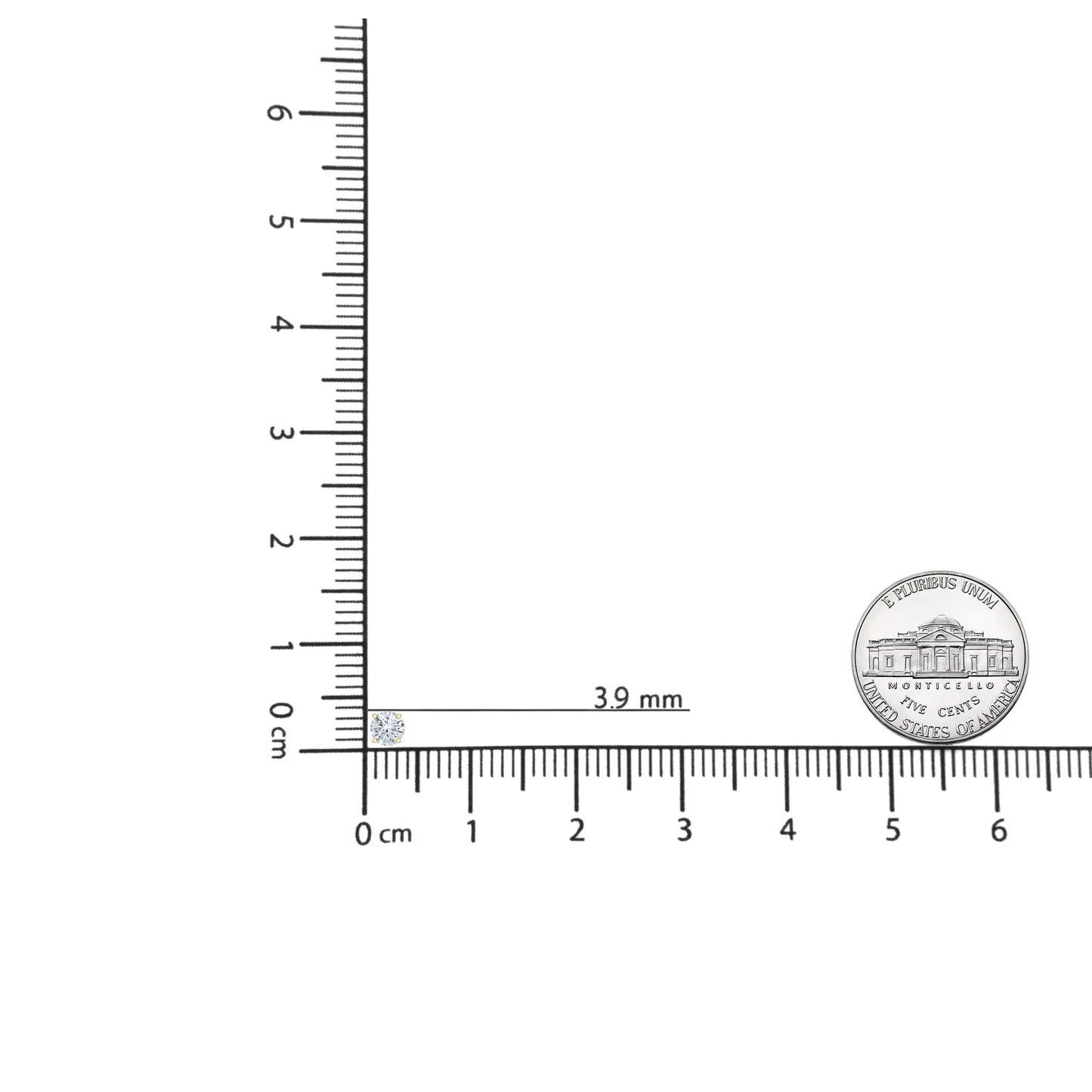 Gioielli - Orecchini a bottone solitario classici a 4 punte in oro giallo 14K con diamanti taglio brillante rotondo da 1/2 carati certificati AGS (colore KL, purezza I1-I2)