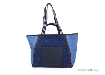 "Rainbow Galore Top Pick" Kate Spade Rosie Large Blue Colorblock Denim Slouchy Tote