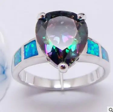 Irresistible Ring With Opal Band