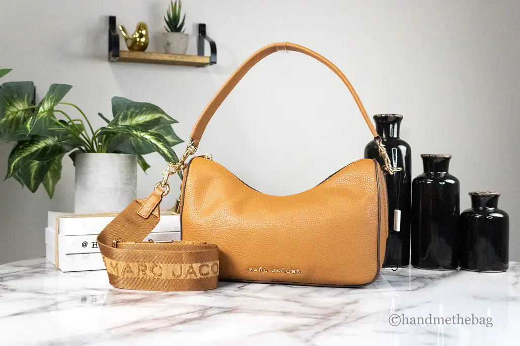 Marc Jacobs Drifter Smoked Almond Leather Hobo Shoulder Bag