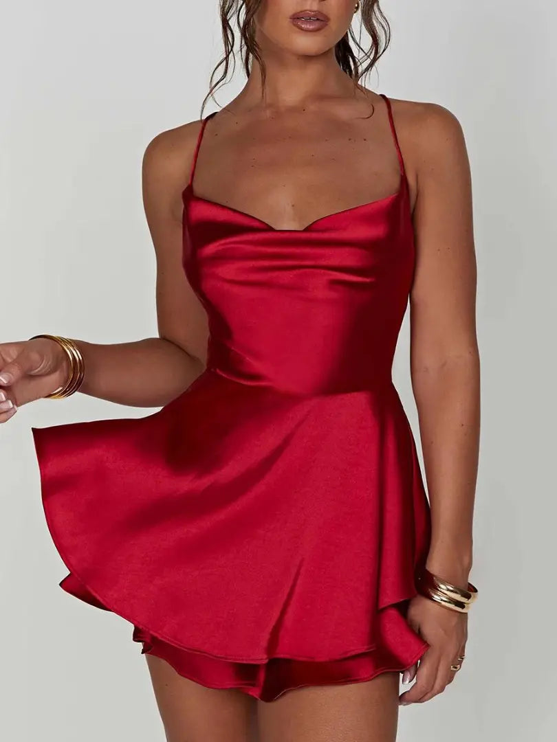 Elegant Satin Cami Dress