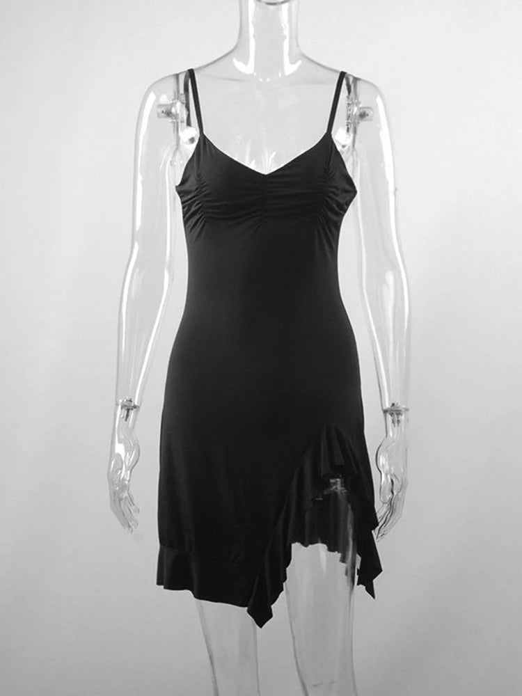 Vestido mini sexy de verano para mujer sin mangas