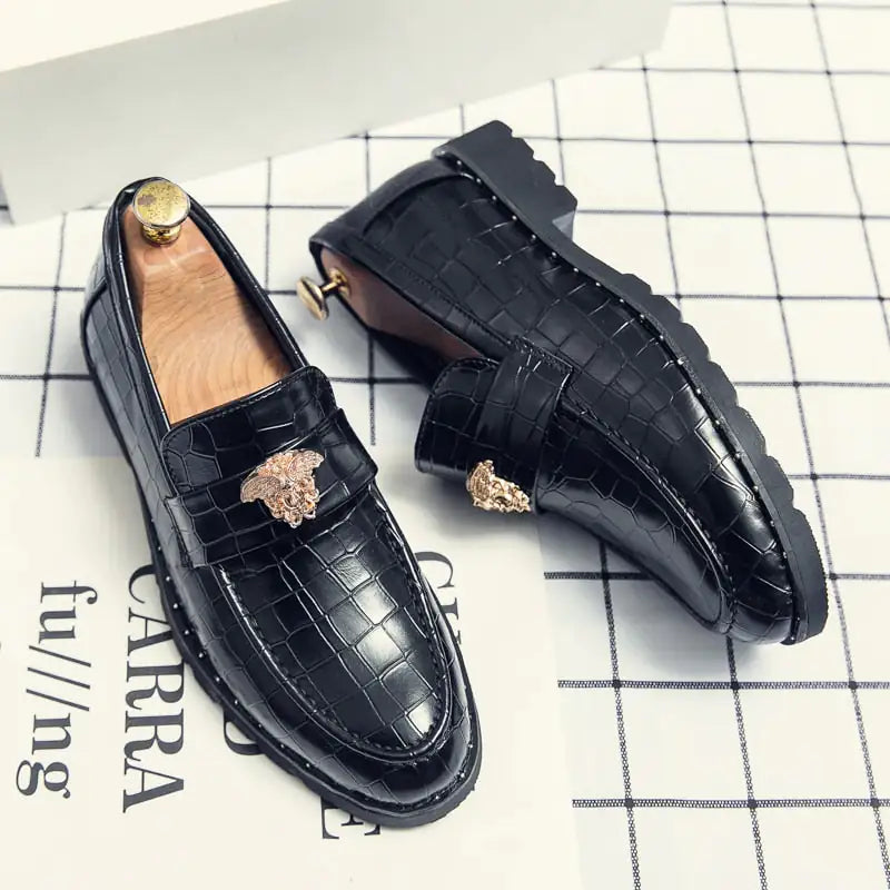 Elegant The Roveleto Italian Leather Loafers For Men!