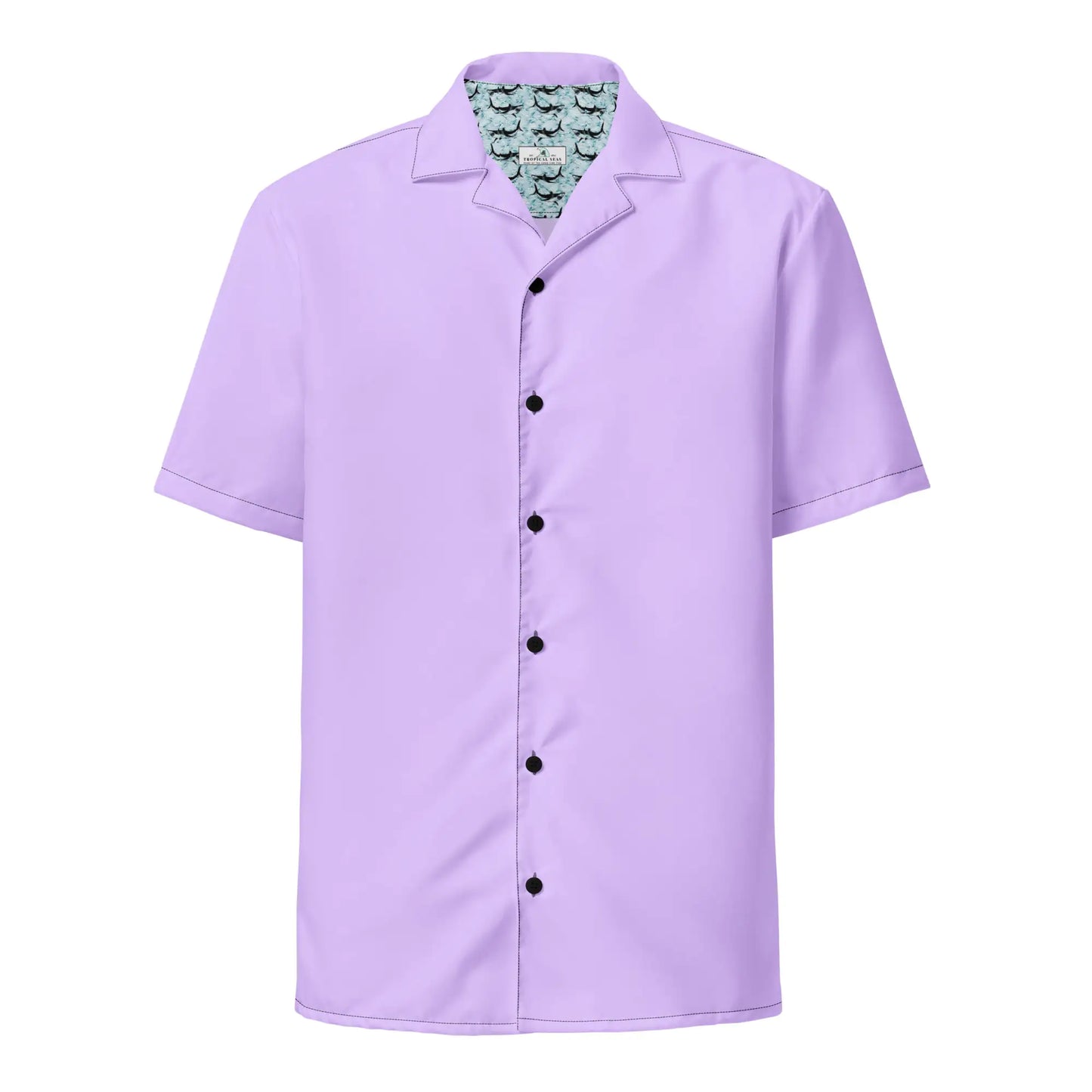 Camicia da uomo viola scuro con bottoni