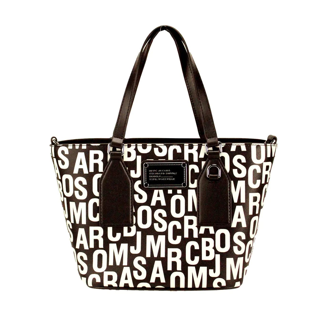 Borsa a tracolla piccola in pelle con stampa monogramma Marc Jacobs