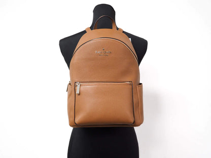 Kate Spade Leila Medium Warm Gingerbread Leather Dome Backpack