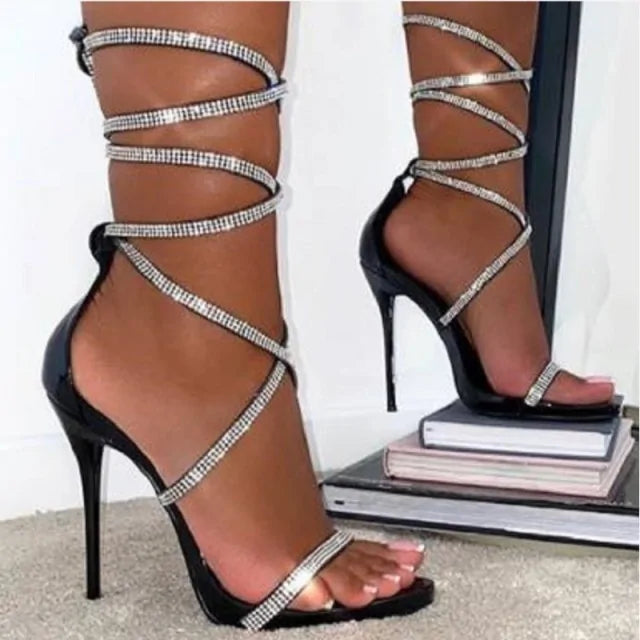 "Rainbow Galore Top Pick" Elegant High Heels Gladiator Sandals