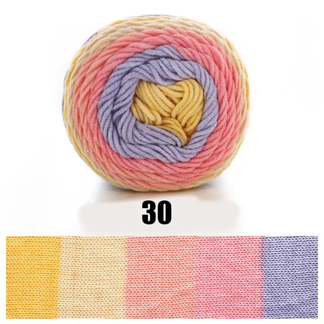 100g Rainbow Dyed Yarn