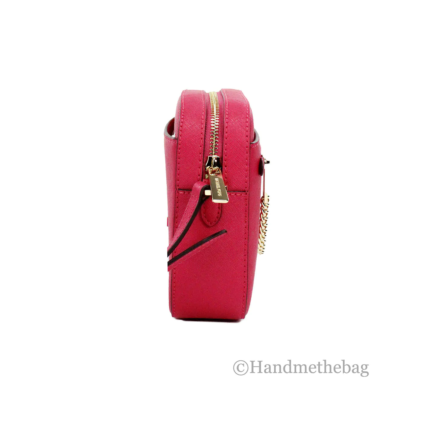 Michael Kors Jet Set EW Pink Zip Chain Crossbody