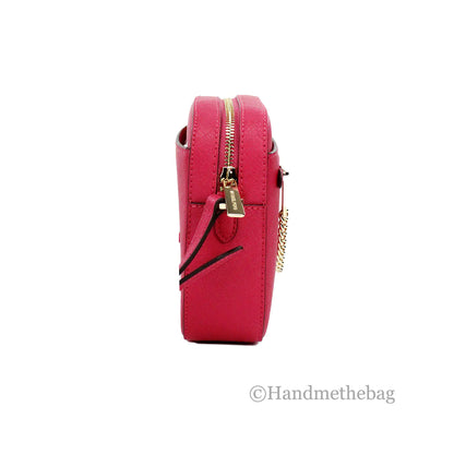 Michael Kors Jet Set EW Pink Zip Chain Crossbody