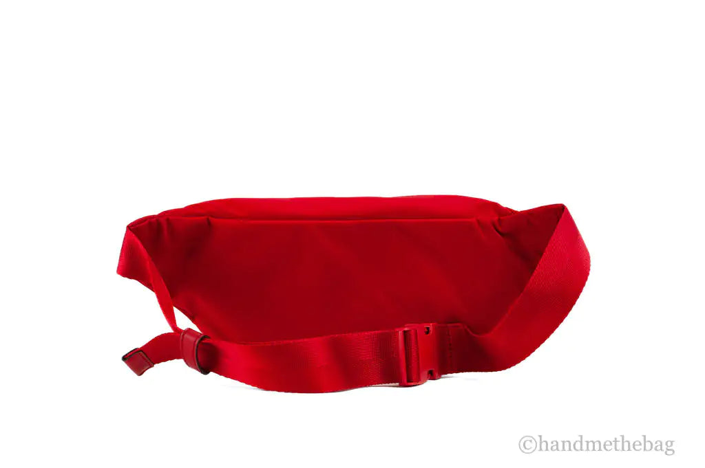 Tory Burch (82508) Medium Brilliant Red Nylon Adjustable Belt Bag Fanny Pack