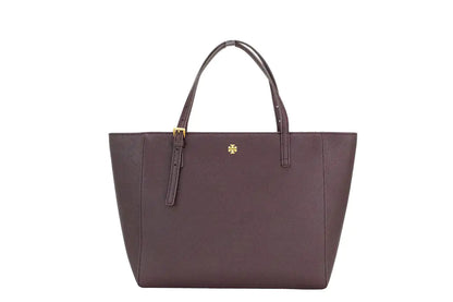 Tory Burch Emerson Small Tempranillo Saffiano Tote in pelle