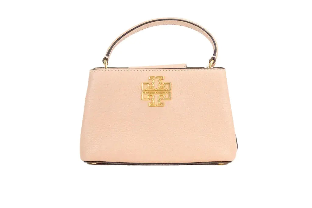 Tory Burch Britten Micro Light Meadowsweet Leather Satchel