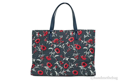 Tory Burch Medium Nylon Retro Batik Print Tote