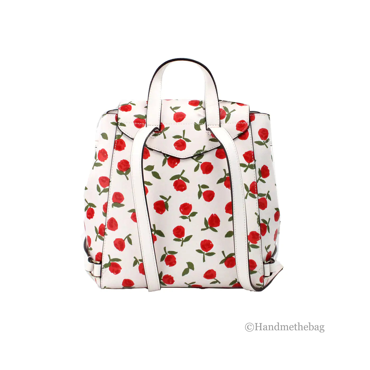 Kate Spade Lizzie Medium Festive Rosette Leather Flap Backpack