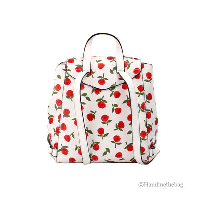 Kate Spade Lizzie Medium Festive Rosette Leather Flap Backpack