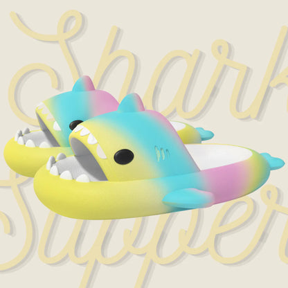 Rainbow Shark Slippers