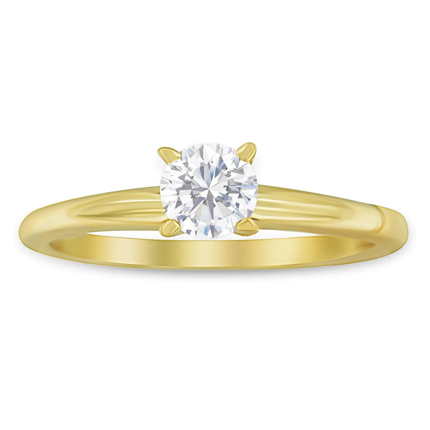 "Engagement Ring" Jewelry -  GIA Certified 14k Gold 1/2 Cttw Diamond Solitaire (H Color, SI1 Clarity)