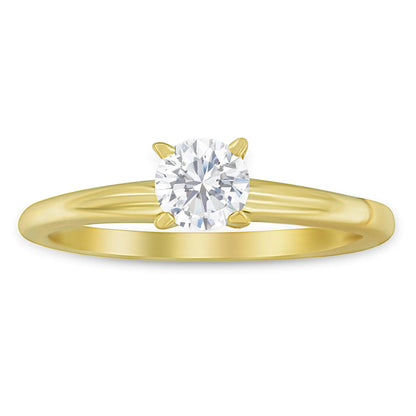 "Engagement Ring" Jewelry -  GIA Certified 14k Gold 1/2 Cttw Diamond Solitaire (H Color, SI1 Clarity)