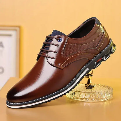 Elegant Retro Men Shoes Business Brand Leather Shoes