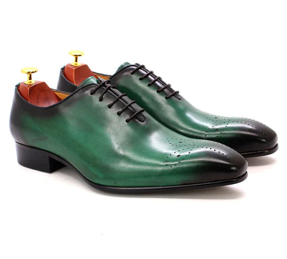 Zapatos de vestir Oxford de cuero elegantes para hombre