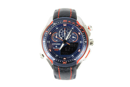 Citizen (JW0139-05L) Promaster STT Eco-Drive Navy Blue Orange Detail Wrist Watch