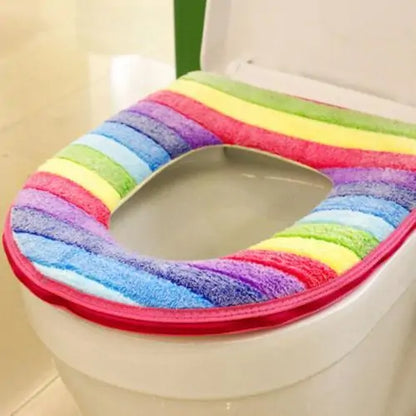 Rainbow Toilet Seat Cover