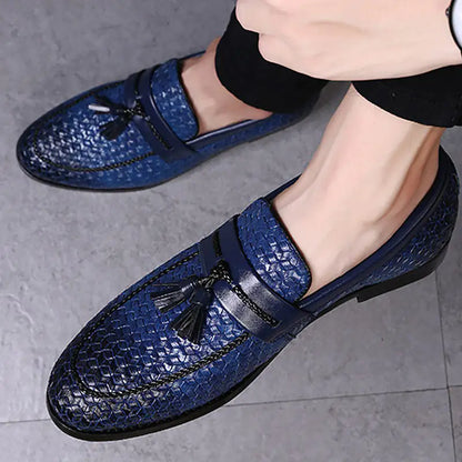 Elegant Luxury Italian Style Tassel Leather Loafers