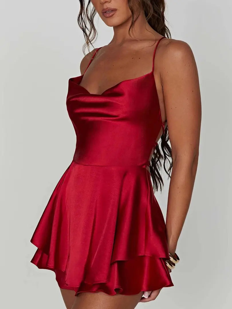 Elegant Satin Cami Dress