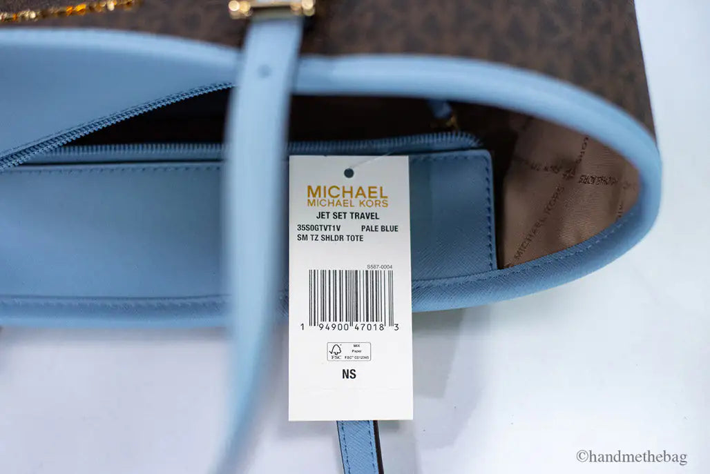 Michael Kors Jet Set Travel Small Pale Blue Tote