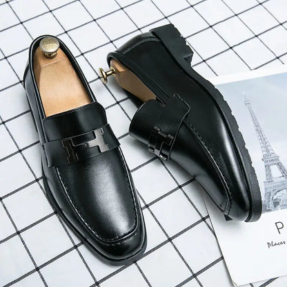 Elegant The Roveleto Italian Leather Loafers For Men!