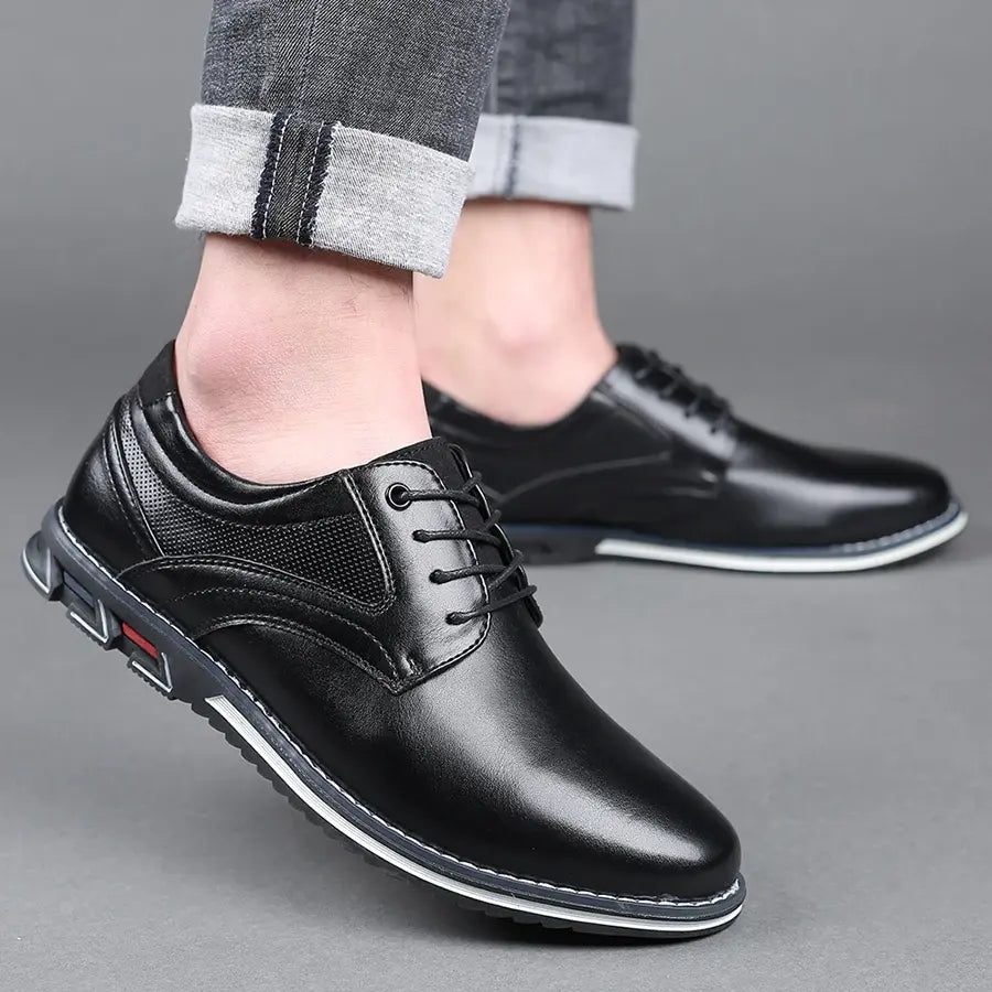 Elegant Retro Men Shoes Business Brand Leather Shoes