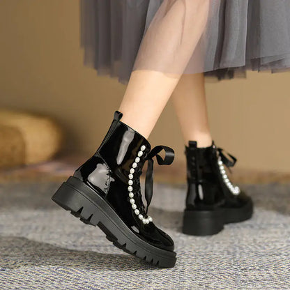 Elegant Leather Ankle Boots