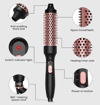 Straightener Curler And Ionic Hair Dryer Hair Care - 3 In1