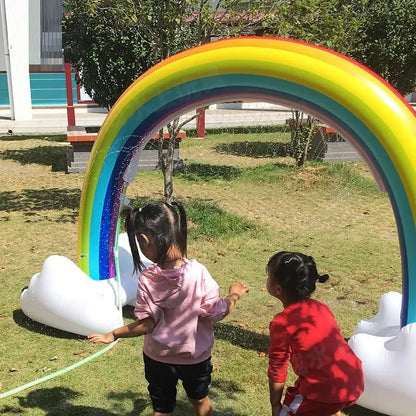 Ginormous Rainbow Cloud Sprinkler Giant Inflatable