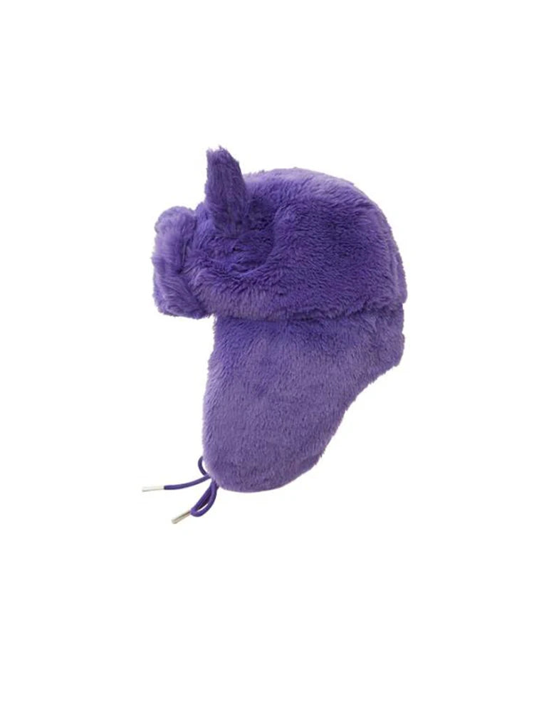 Ushanka Hat Purple Hot Sale Winter Women's Cap