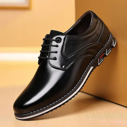 Elegant Retro Men Shoes Business Brand Leather Shoes